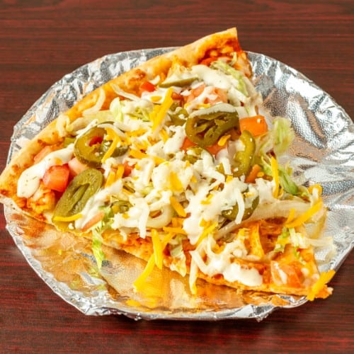 Mexican Taco Pizza.