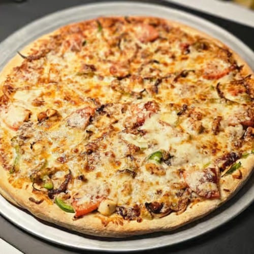 BBQ Chicken Pizza.