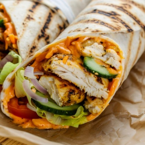 BBQ Chicken Wrap.