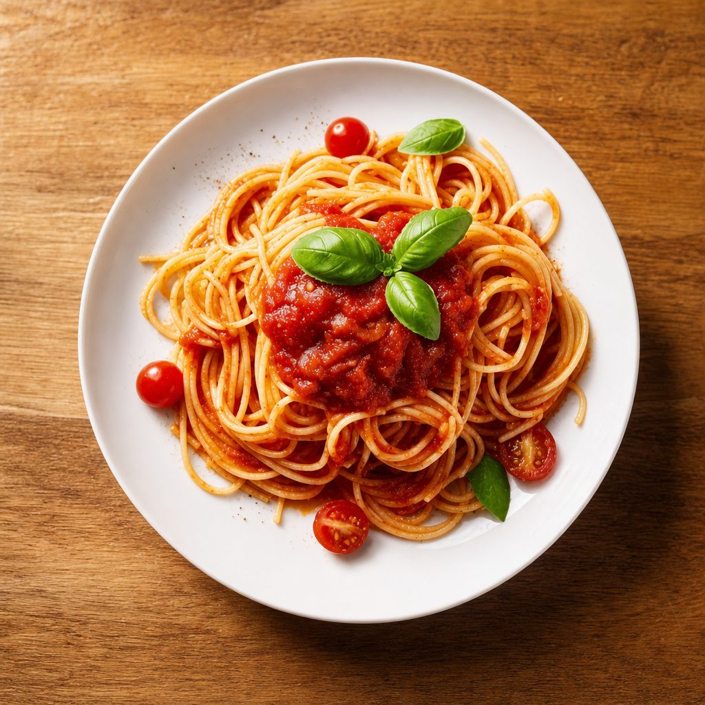 Spaghetti & Marinara Pasta.