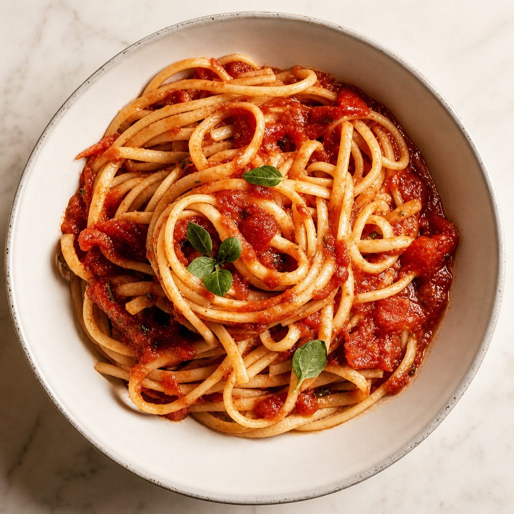 Spaghetti & Meat Sauce Pasta.