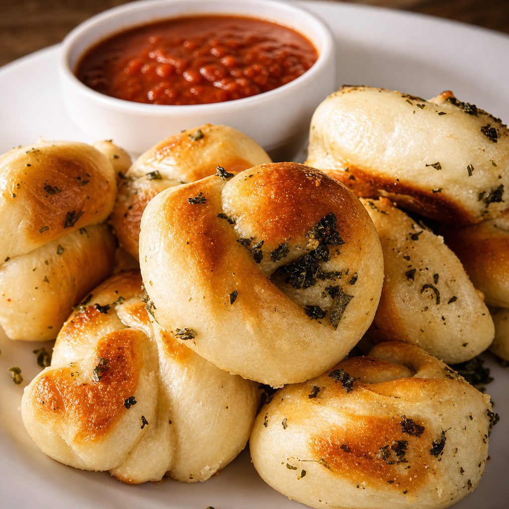 Cheese Garlic Knots.