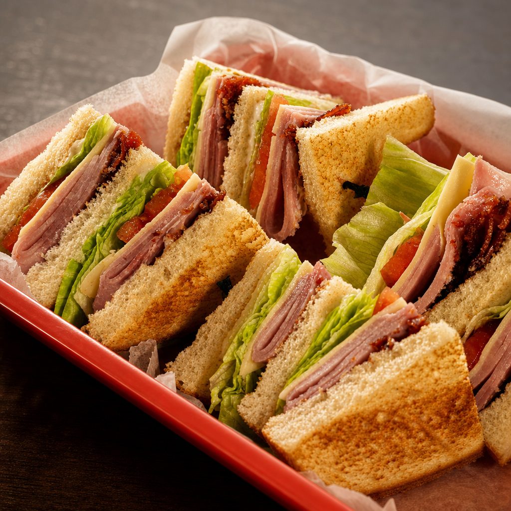 Ham Club Sandwich.
