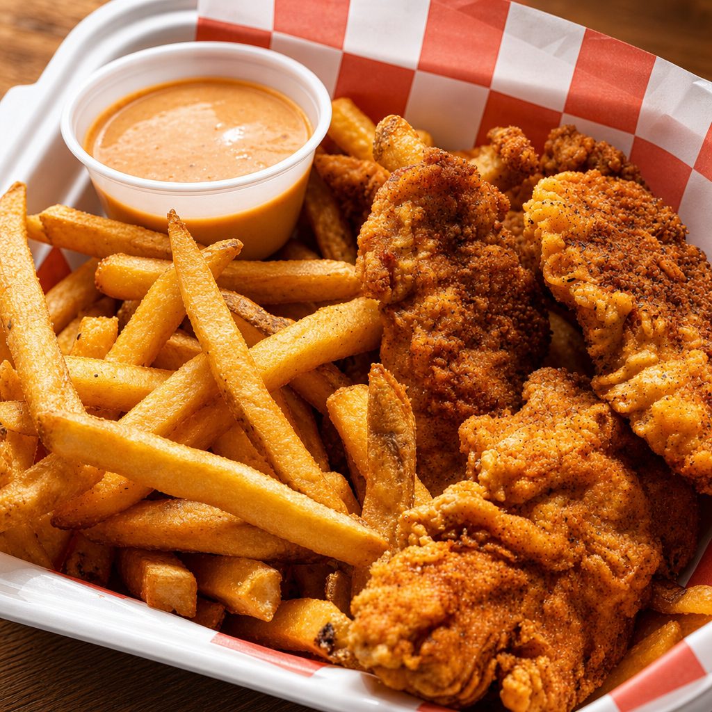 Buffalo Chicken Strips.