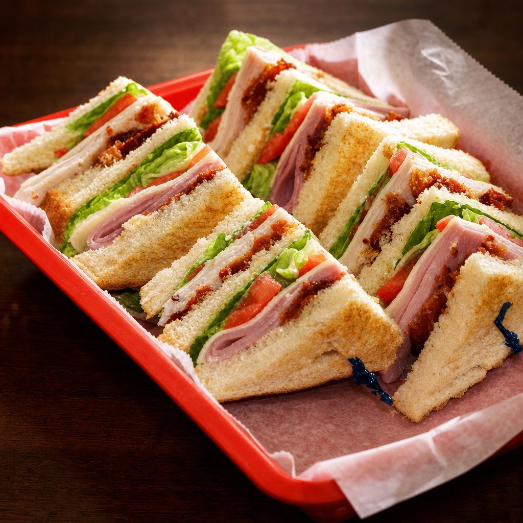 Turkey Club Sandwich.